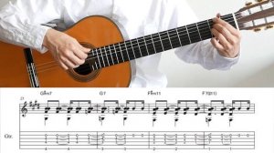 One Note Samba [TAB] Simple Fingerstyle Guitar | A.C. Jobim