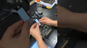 Замена термпопасты и термопрокладок Asus rx 580 8gb