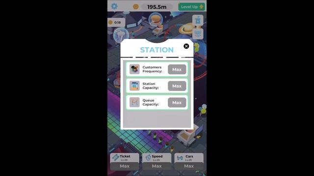 MAX LEVEL !!! // IDLE ROLLER COASTER смотреть онлайн