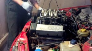 Ауди100 с4 1993 г. 2.6 бензин снятие двигателя