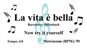 Flute & Guitar Duet - Barcarola - La vita è bella (Sheet music - Guitar chords)