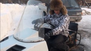 Тест драйв отечественного снегохода БУРАН