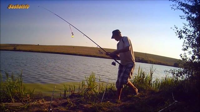 Ловля карпа на фидер и сухое тесто Catching carp on the feeder and dry dough смотреть онлайн