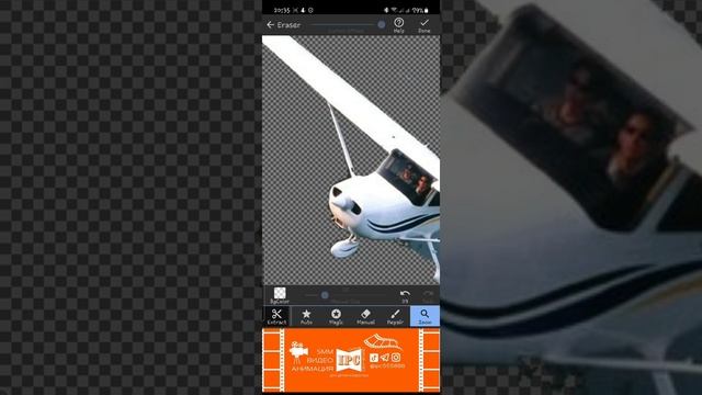 Быстро убрать фон с фотографии на телефоне с помощью приложения Eraser смотреть онлайн