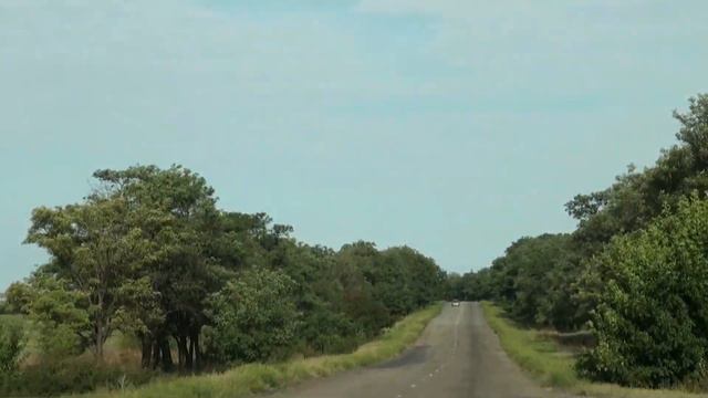 Едем с Лутугино по дороге через Лутугинский поворот на шахту Белореченская 29.08.2013 Луганская обл