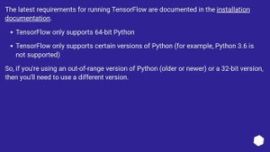 Could not find a version that satisfies the requirement tensorflow