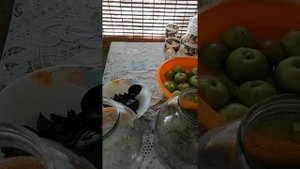 Компот из недозрелых яблок с базиликом!!!
