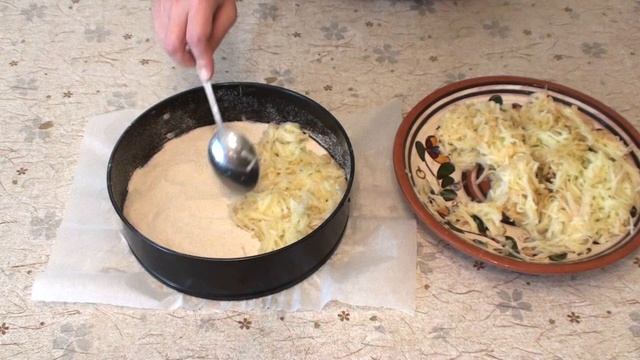 Болгарский насыпной яблочный пирог. Очень простой в приготовлении /Bulgarian apple pie (Eng subs)