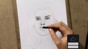 Drawing with pencil:how to draw a pretty girl face