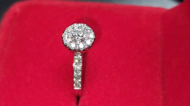 Кольцо из белого золота с бриллиантами смотреть онлайн