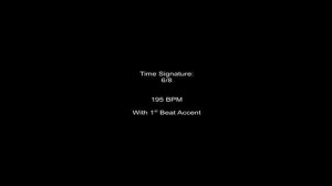 Metronome 6/8 195BPM w/ 1st Beat Accent