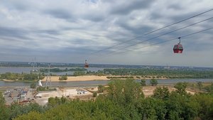 Канатная дорога через р.Волга