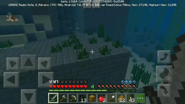 Выживание с другом на телефоне в Minecraft PE(1.9.0.0) #4 - Крепость дракона смотреть онлайн