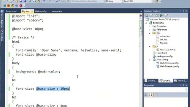 Part II LESS Basics,Demo Hello World LESS,Using Variables and Operations,Demo Using Variables,Mixin смотреть онлайн