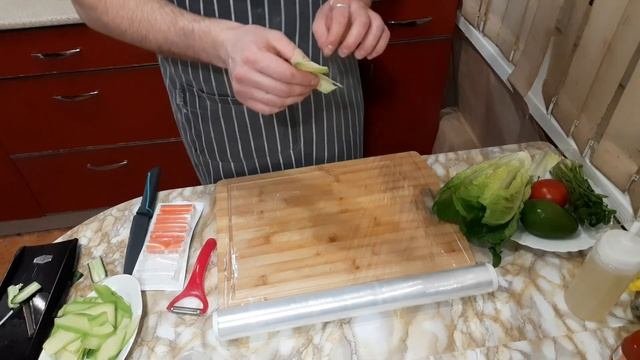 Авокадо ролл,в домашних условиях. готовим  в месте?