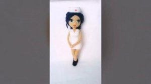 Кукла медик связана крючком от Лены Пузько