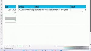 Basic Excel Tutorial 3 for Beginners |Count, CountA, count blank & Countif function.