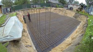 Цоколь Армирование стен цокольного этажа. Часть 7. Reinforcement of the walls of the basement part 7