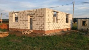 Дом из газобетона с мансардой Строительство дома из газобетона 100м2