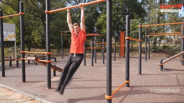 TopWorkout Start. Боковые скручивания в висе на перекладине