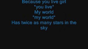 Jesse Mccartney - because you live lyrics