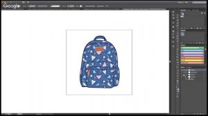 How to create physical product mockups in Adobe Illustrator CC. Backpack mockup with vector pattern