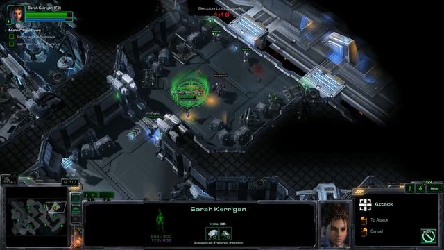SC2: Heart of the Swarm Campaign: Mission 2 - Back in the Saddle смотреть онлайн