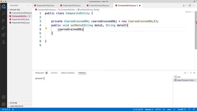 How to Build a Composite Entity design pattern using java with example