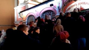 в Пасхальную ночь из Казанского собора на Красной площади