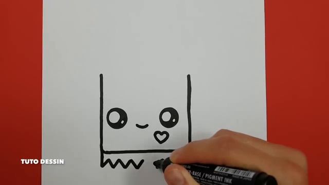 COMMENT DESSINER UNE TABLETTE DE CHOCOLAT KAWAII - TUTO DESSIN смотреть онлайн