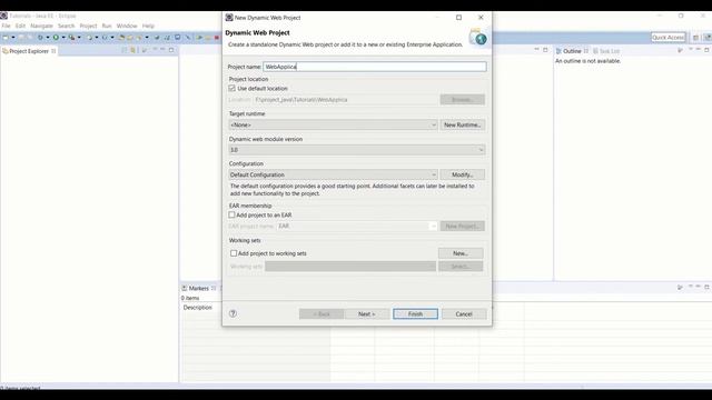 #java #webapplication How to Create Dynamic Web Project & How to Configure the Server in Project