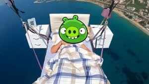 Bad Piggies IRL #1 #Reallife #Flyingbed #memes