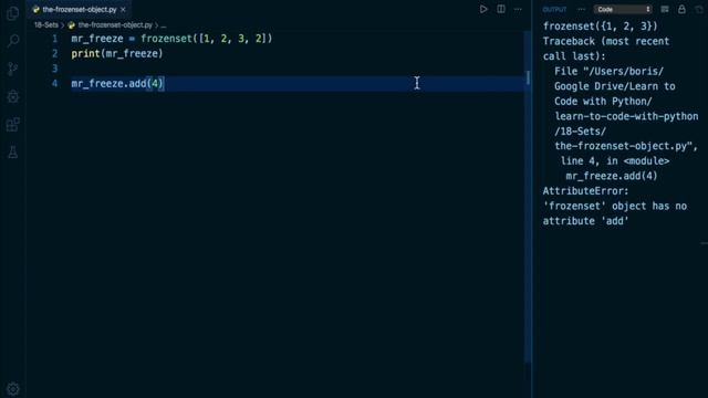Python Programming Tutorial # 143 | The Frozenset Object in Python - Python Fronzenset