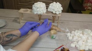 БУКЕТ из МАРШМЕЛЛОУ своими руками. СЛАДКИЙ БУКЕТ из зефира. (мастер класс 2020)