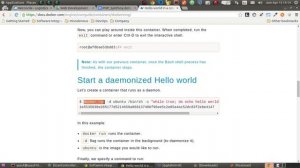 2 docker Hello world in a container