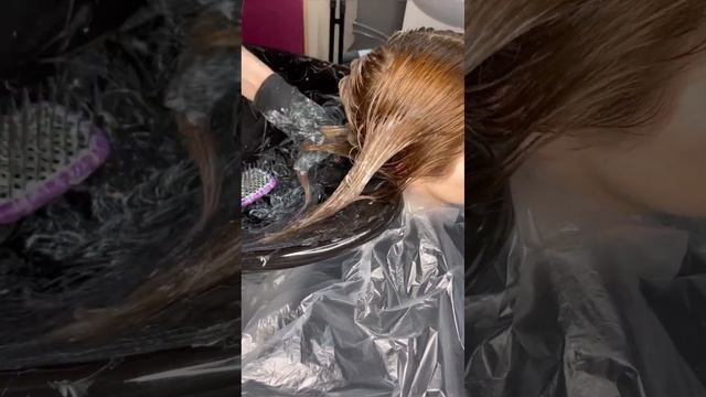 Из чёрного в блонд. Тёмные пятна.