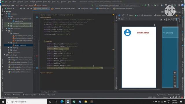 Android Tutorial #7 - TextView design with explanation  in Hindi ||  By Prog Champ