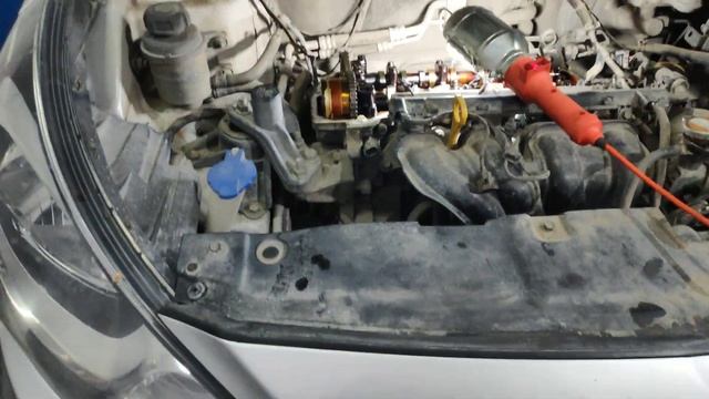 Хендай Солярис. Замена цепи ГРМ. смотреть онлайн