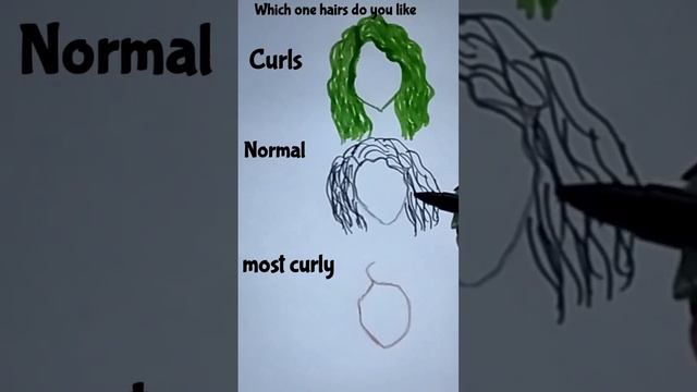 which one you like#hairstyles#drawing #tricks #art#artchallenge #ytshorts#satisfying #creative#easy