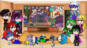 gacha fandom and me react to FNF VS. UberKids CHALLENGE (Pico's School)