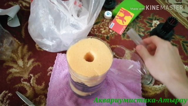 Самодельный аэрлифтный фильтр для аквариума. смотреть онлайн