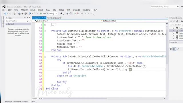 How to Add Records and Edit,Update,Delete with Datagridview buttons - VB.net смотреть онлайн