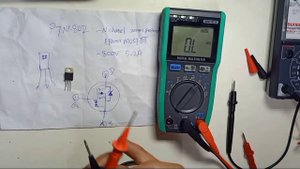 P7NK80Z Power MOSFET testing with Multimeter