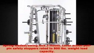 TUFF STUFF Fitness Evolution Smith Machine Half Cage Combo Strength Training Rack