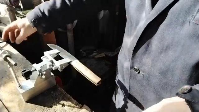 нож фултанг из шх15 подшипник тест по валенку