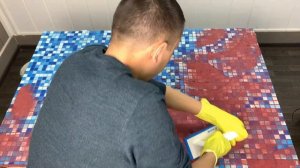 Затирка Kerapoxy Design от Mapei! Затираем столешницу!