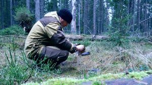 Поход в лес с Печкой-Выживайкой осенью,готовка в лесу.