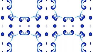 Гжель. Русский народный орнамент. Бесплатный футаж. Зацикленное видео. 4