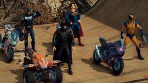 Superheroes being tested, Thor, Captain America, Wolverine, Superman - Marvel Comics - GTA 5