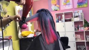 Как сделать скрытое окрашивание волос / Скрытая радуга / Яркие волосы